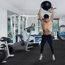 Load image into Gallery viewer, STOZM High Density Rubber Flooring 20”x20” x1”, Set 4 Pcs, 6 Pcs, 8 Pcs