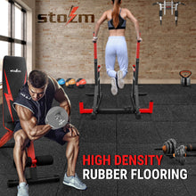 Load image into Gallery viewer, STOZM High Density Rubber Flooring 20”x20” x1”, Set 4 Pcs, 6 Pcs, 8 Pcs
