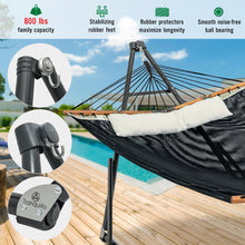 Load image into Gallery viewer, IT Test: Tranquillo Unity Adjustable Hammock Stand, Collapsible Camping Hammock and Stand, 800 lbs Capacity Steel Double Hammock Stand for 2 Persons, Premium Pre-Assembled Stand for Indoor Outdoor
