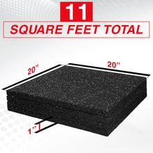 Load image into Gallery viewer, STOZM High Density Rubber Flooring 20”x20” x1”, Set 4 Pcs, 6 Pcs, 8 Pcs
