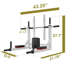 Load image into Gallery viewer, STOZM Pull Up Bar – Multi-Functional 1100lbs Capacity Strength Training Chin Up Bar with 3-Level Height Adjustability
