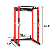 Load image into Gallery viewer, STOZM 3”x3” Multi-Functional Power Cage Rack Supports 1600lbs and LAT Pulldown Machine (Optional)
