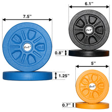 Load image into Gallery viewer, STOZM Premium Cast Iron 1 inch Weight Plate Set 2.5lbs, 5lbs, 10lbs (10 Plates. Total Weight: 65 lbs)
